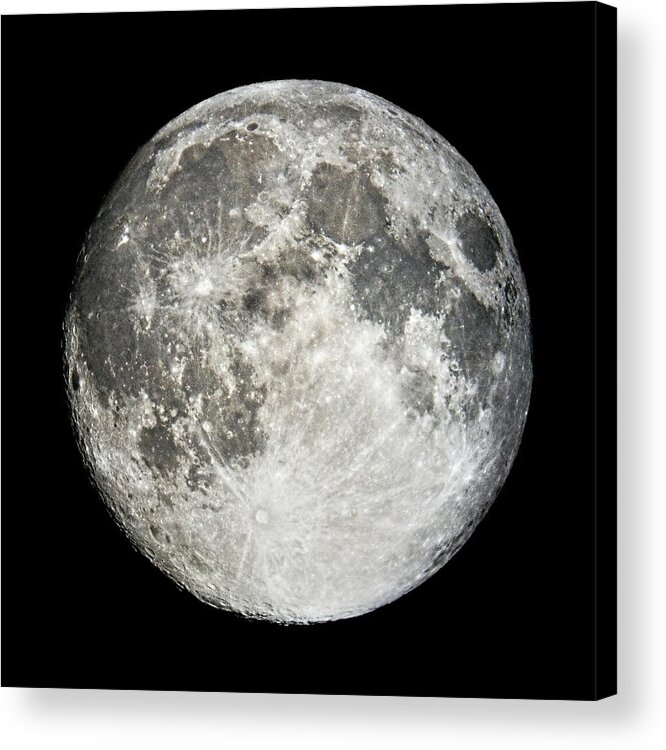 Full Moon Acrylic Print featuring the photograph Full Moon Rising by Weston Westmoreland
