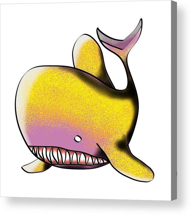 Goldfish Acrylic Print featuring the digital art Goldfish by Piotr Dulski
