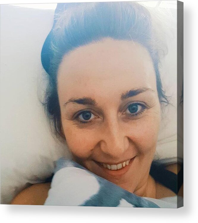 Nomakeup Acrylic Print featuring the photograph Good Morning! #selfie #nomakeup by Natalie Anne