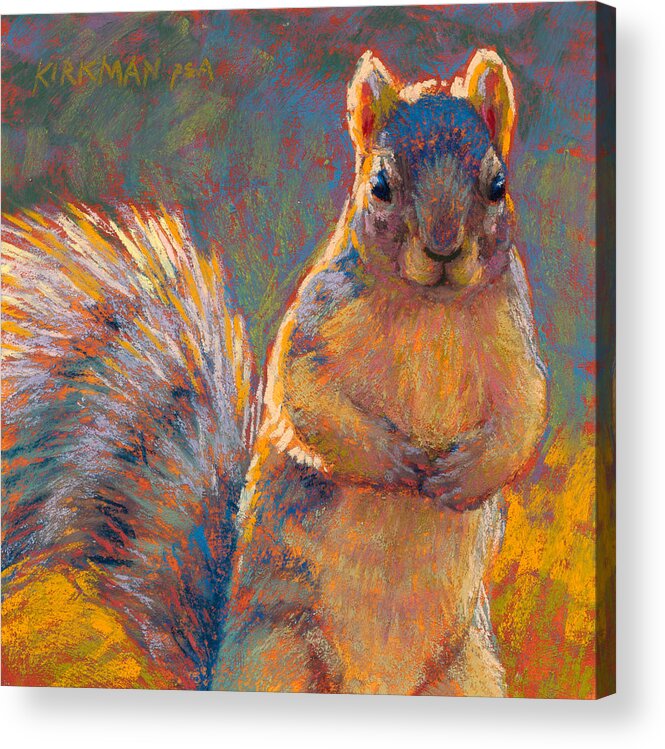 Rita Kirkman Acrylic Print featuring the pastel Got Nuts? by Rita Kirkman
