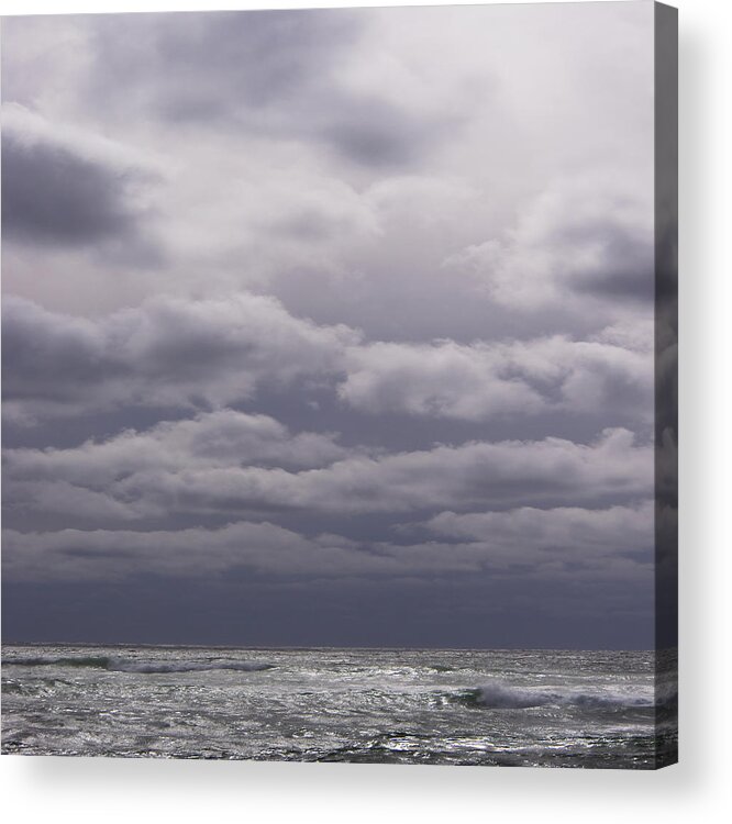 Gray Acrylic Print featuring the photograph Grey Horizon by Adria Trail