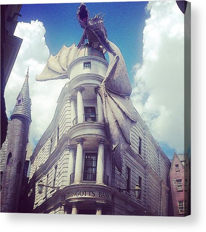 Harry Potter Acrylic Print featuring the photograph Gringotts by Kate Arsenault 