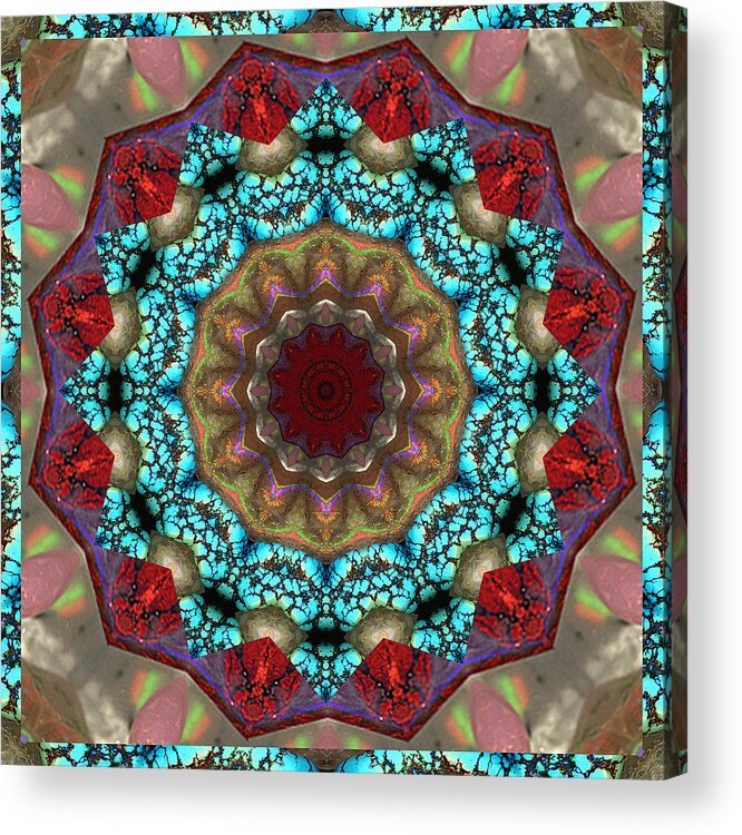 Prosperity Art Acrylic Print featuring the photograph Healing Mandala 35 by Bell And Todd
