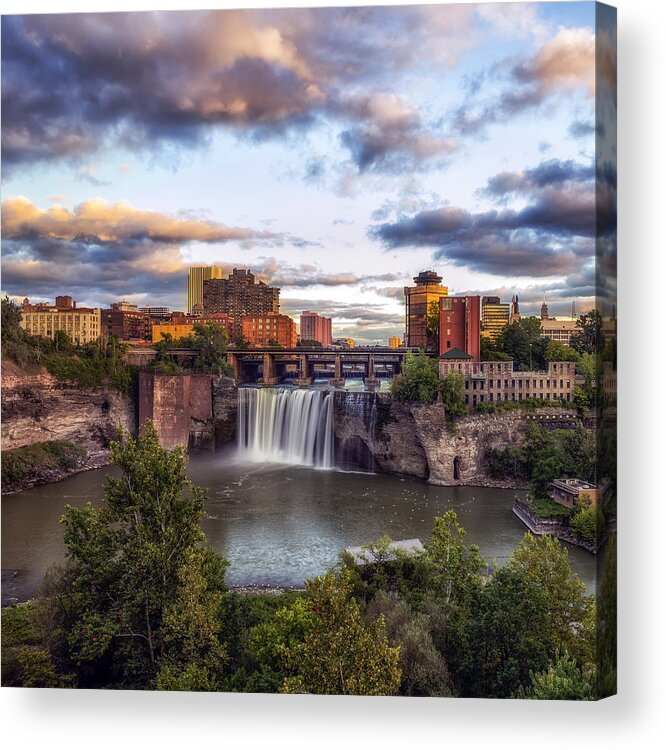  Acrylic Print featuring the photograph High Falls Crop by Mark Papke