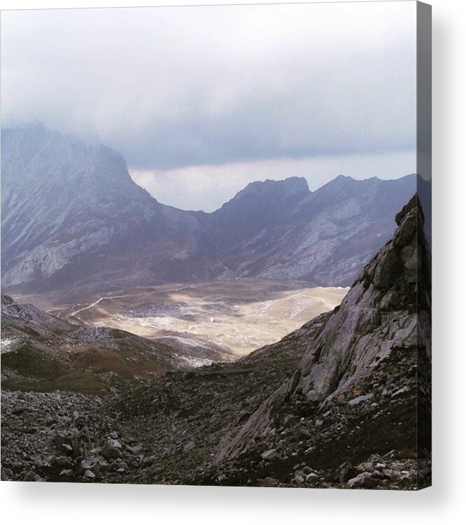 Mountains Acrylic Print featuring the photograph Hiking In The Picos De Europa, Spain by Charlotte Cooper