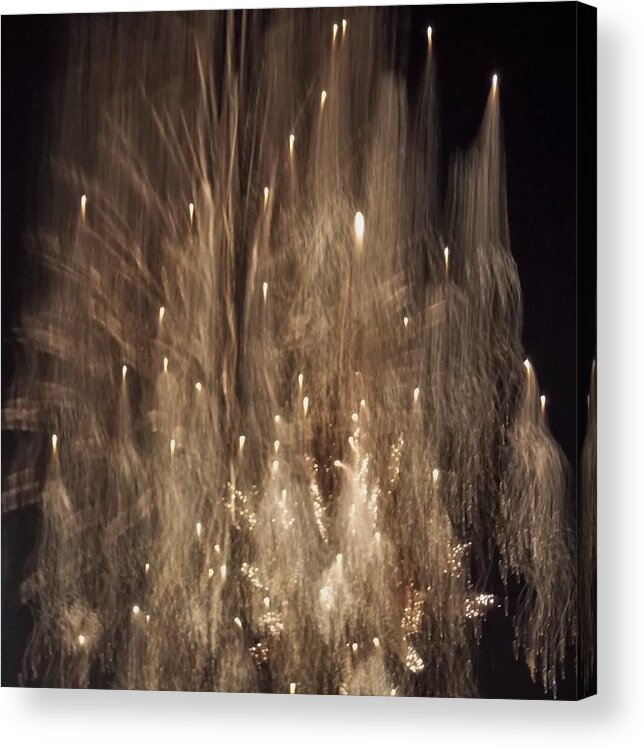 Fireworks Acrylic Print featuring the photograph Hocus Pocus Out of Focus by John Glass
