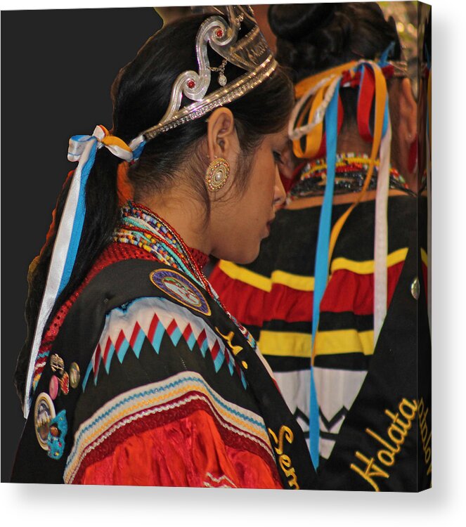 Native Americans Acrylic Print featuring the photograph Holata by Audrey Robillard