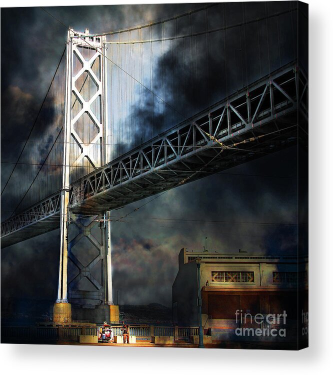 Wingsdomain Acrylic Print featuring the photograph Homeless By The Bay 7D7748 square by Wingsdomain Art and Photography