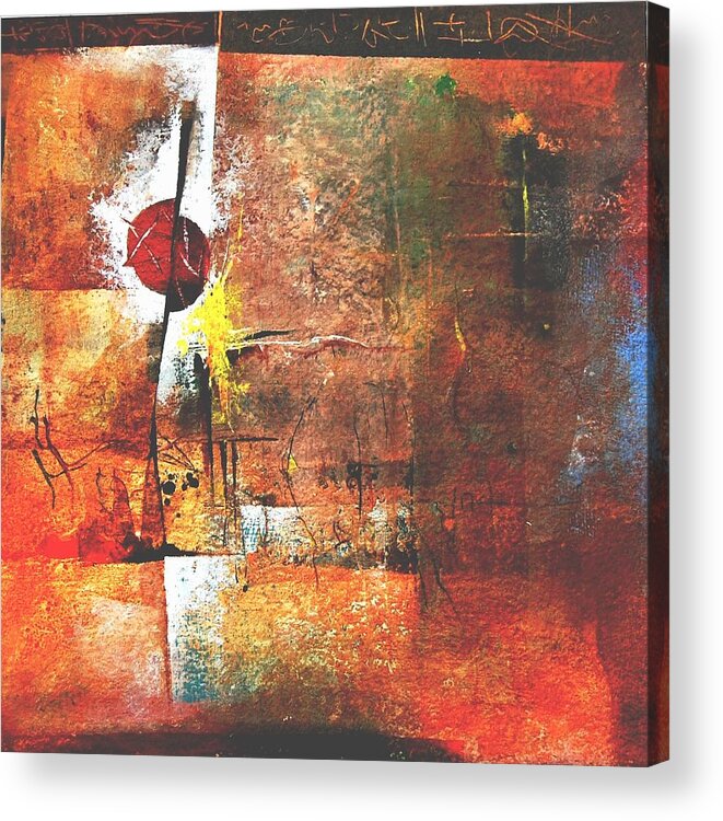 Abstract Acrylic Print featuring the painting Horoscope untold by Prakash Sree S N