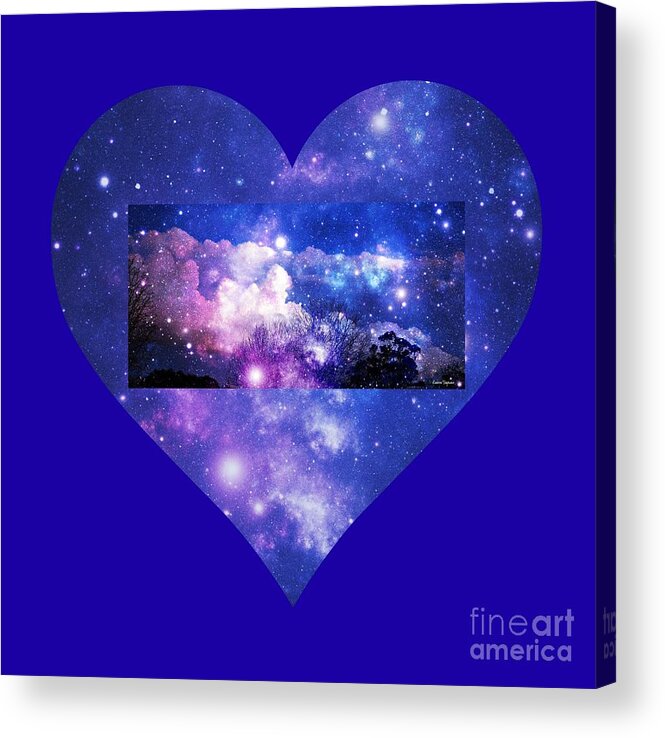 Night Sky Acrylic Print featuring the photograph I Love The Night Sky by Leanne Seymour