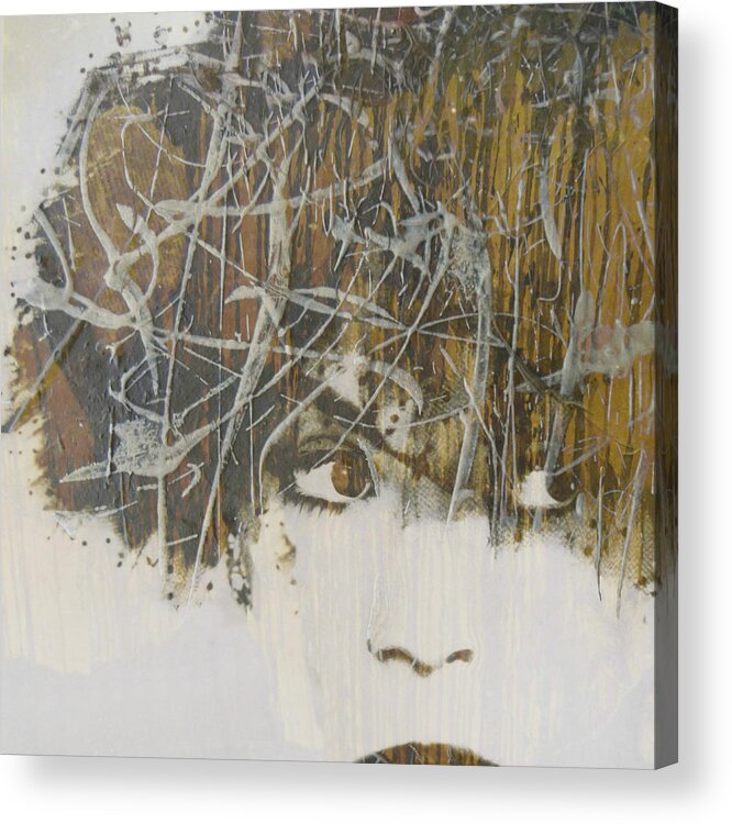 Whitney Houston Acrylic Print featuring the mixed media I Will Always Love You by Paul Lovering
