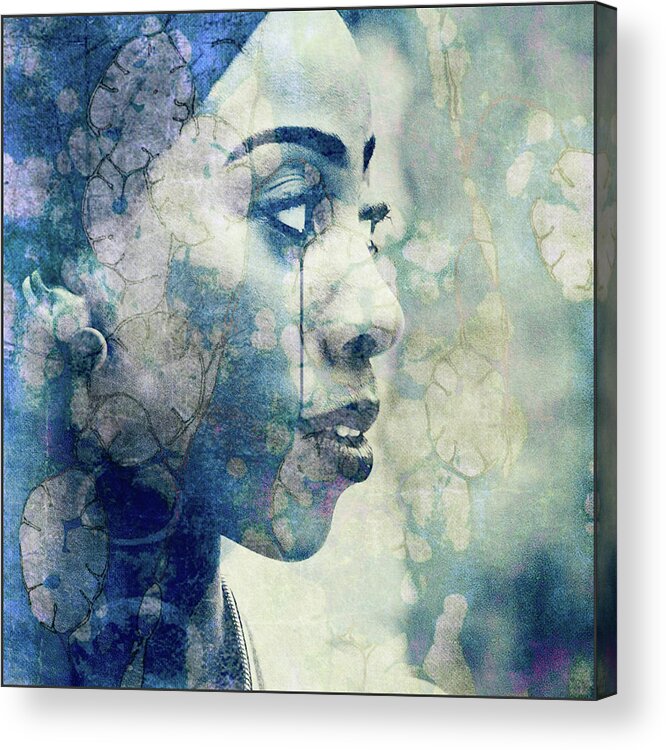 Portrait Acrylic Print featuring the digital art If You Leave Me Now by Paul Lovering