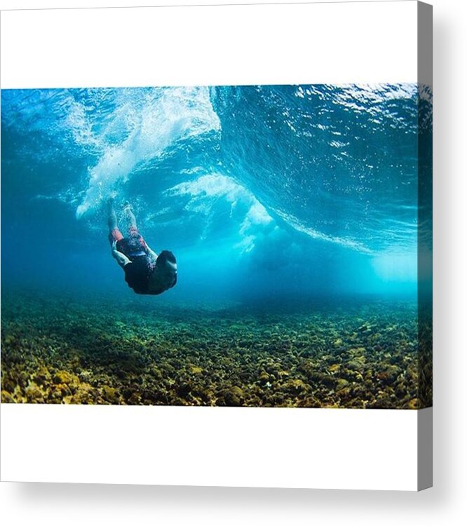 Underwaterphotography Acrylic Print featuring the photograph In The Ocean Life Have More Flavor Me by Ephcto Ernesto Borges