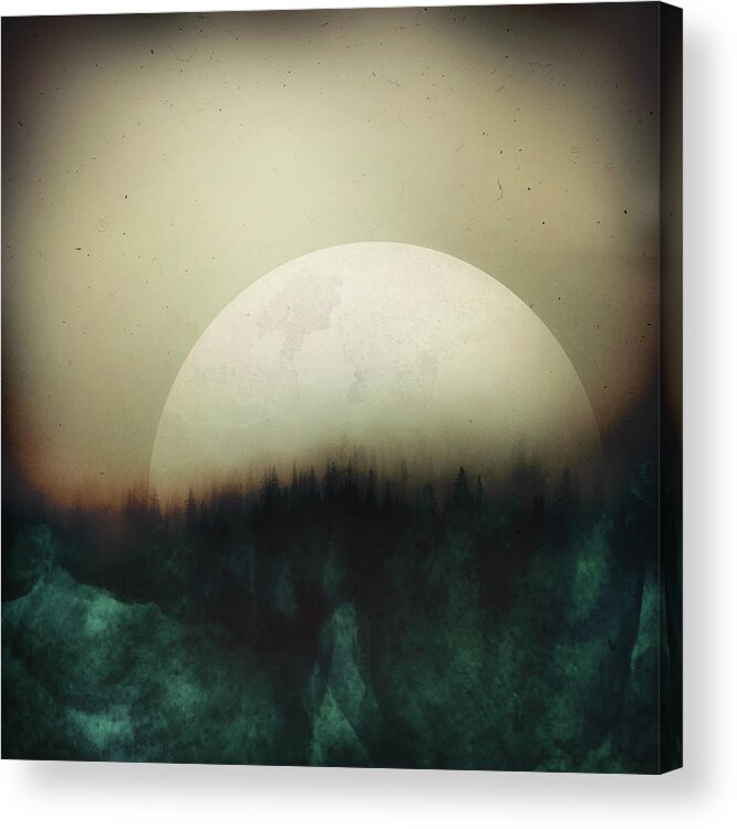 Insomnia Acrylic Print featuring the digital art Insomnia by Katherine Smit