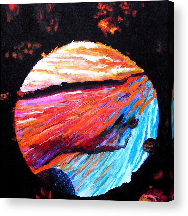 Abstract Acrylic Print featuring the painting Inspire III by Stan Hamilton