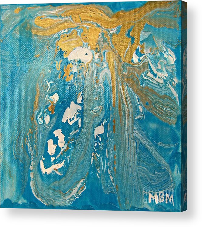 Abstract Acrylic Print featuring the painting Island Trade Winds by Mary Mirabal