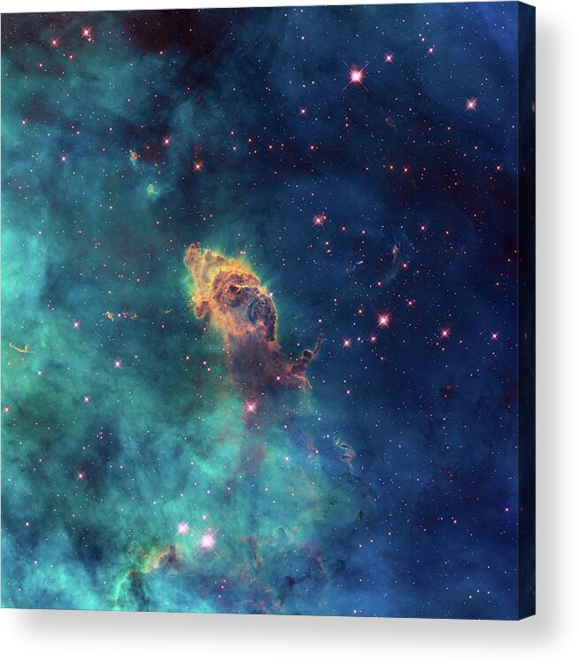 Carl Sagan Acrylic Print featuring the photograph Jet in Carina by Marco Oliveira
