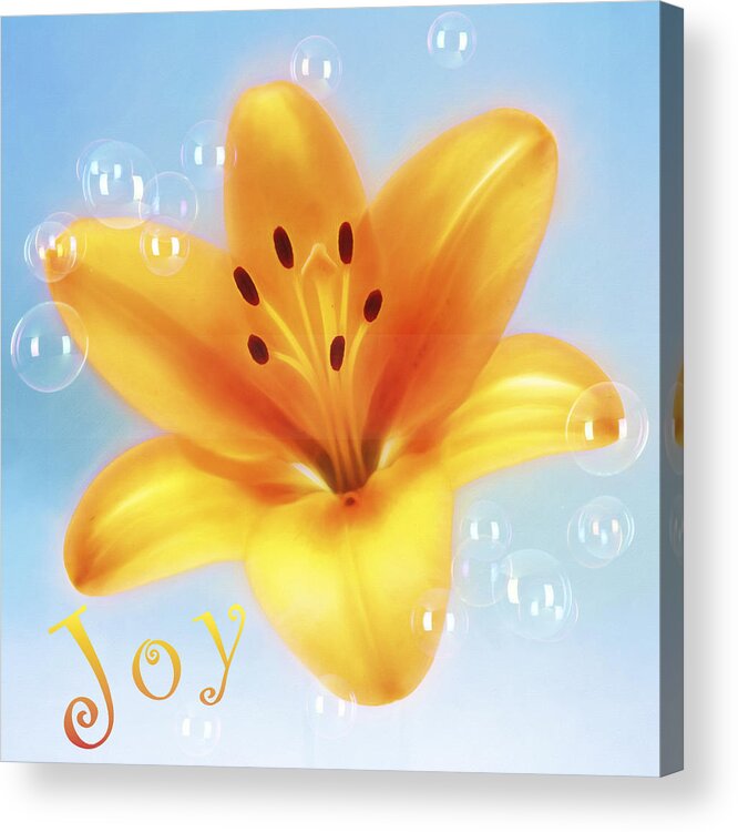 Flower Acrylic Print featuring the photograph Joy by Cathy Kovarik
