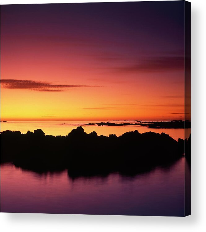 New Zealand Acrylic Print featuring the photograph Kaikoura Sunrise, New Zealand. by Maggie Mccall