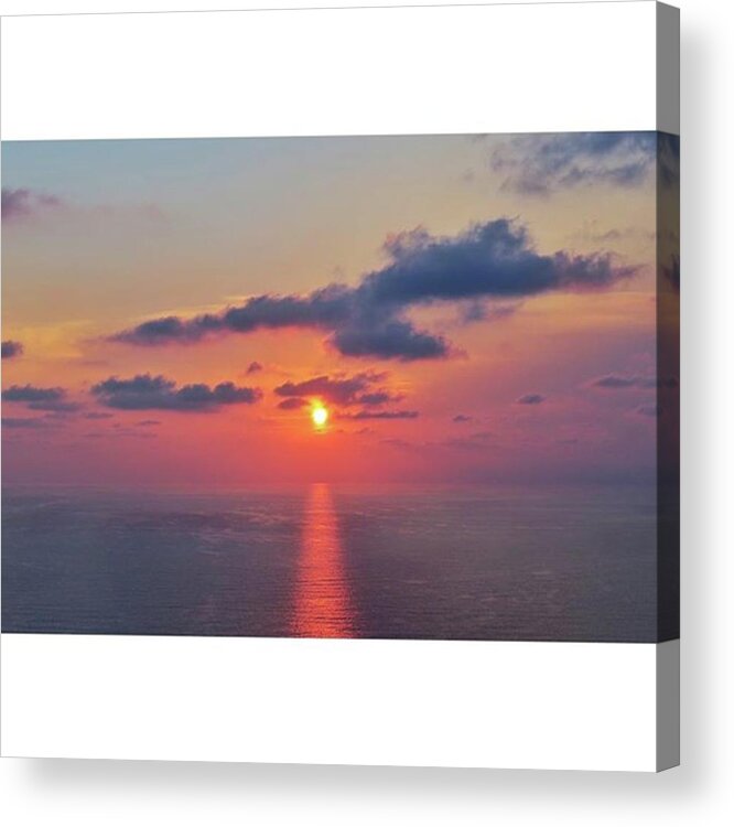 Summer Acrylic Print featuring the photograph Keri Sunset #zante#zakynthos by Davide Credaro