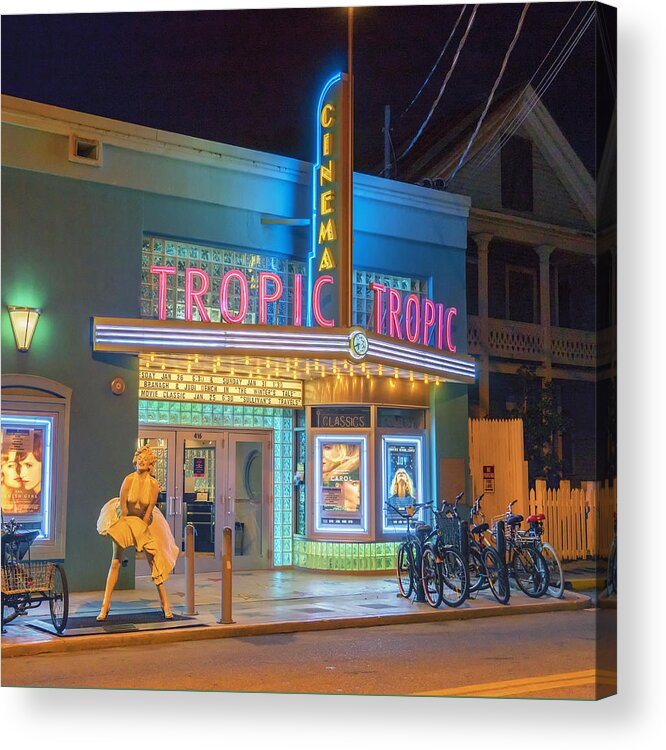 Key West Acrylic Print featuring the photograph Key West Florida Tropic Cinema DSC01720_16 by Greg Kluempers