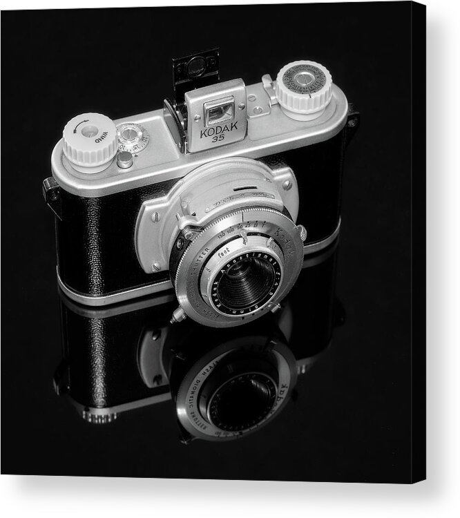 Antique Acrylic Print featuring the photograph Kodak 35 Camera by Jon Woodhams