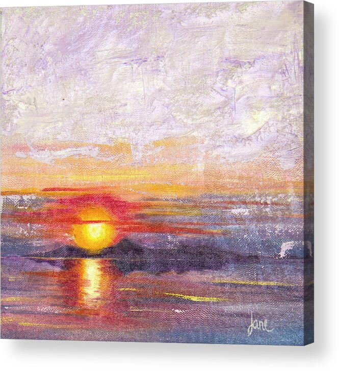 Great Salt Lake Acrylic Print featuring the painting Lacy by Nila Jane Autry