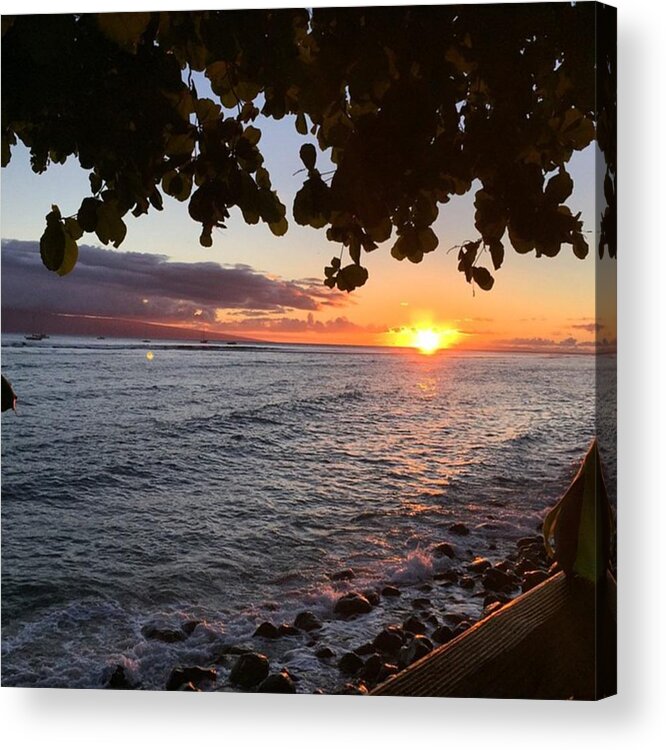  Acrylic Print featuring the photograph Last Nights Sunset In Lahaina by Darice Machel McGuire