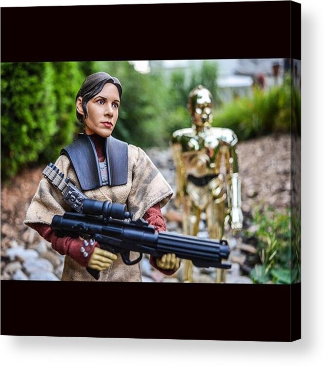 Latowphotographersguild Acrylic Print featuring the photograph Leia Regrets Her Decision To Have C3po by Russell Hurst