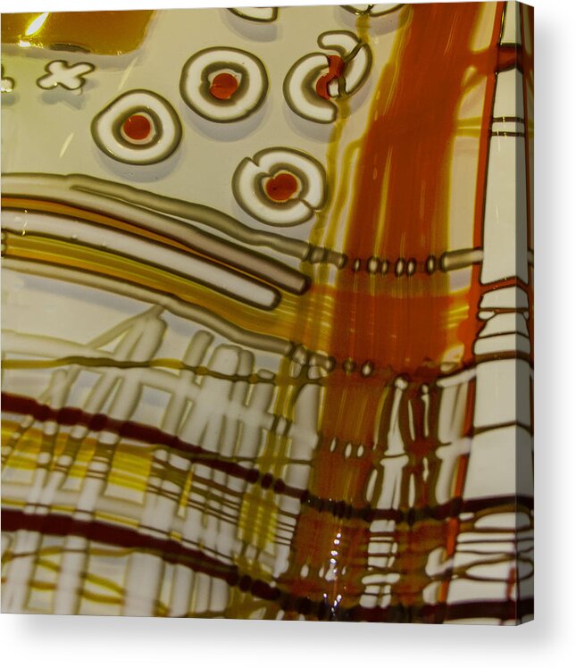 Abstract Art Acrylic Print featuring the photograph Lemon Syrup by Edward Shmunes