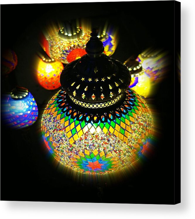 Lanterns Acrylic Print featuring the photograph Let There Be Light by Digital Art Cafe