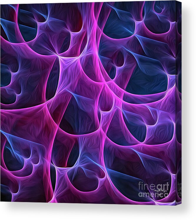 Abstract Acrylic Print featuring the digital art Life by DB Hayes