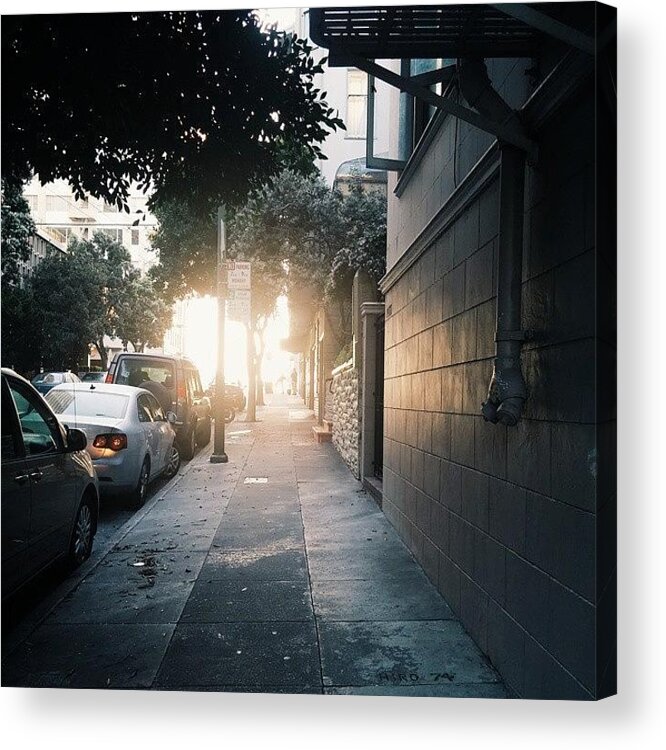Nobhill Acrylic Print featuring the photograph Light At The End Of The Tunnel by Felicia Zurich Gallagher