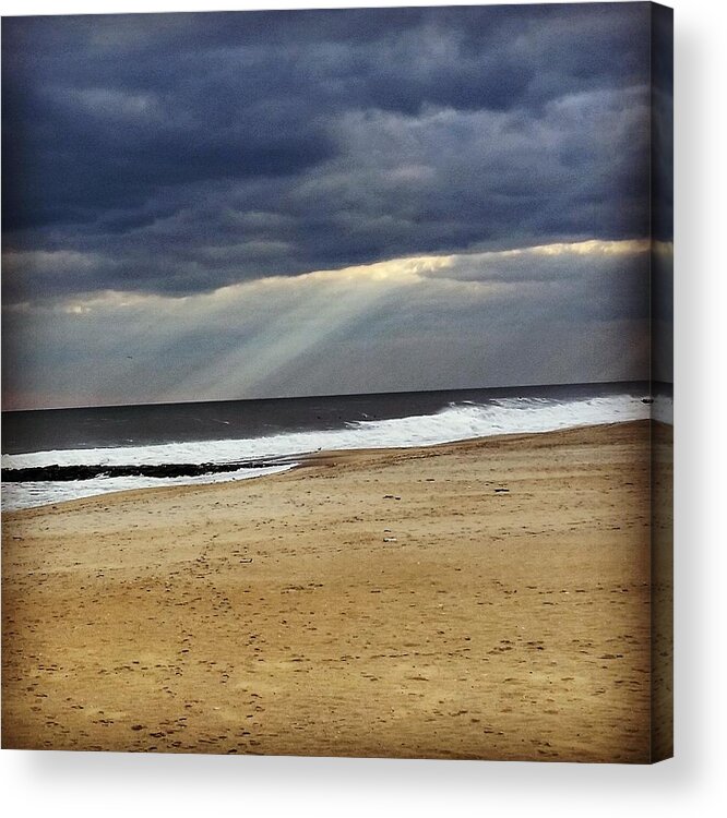 Ocean Acrylic Print featuring the photograph Light Through the Ocean Storm by Vic Ritchey