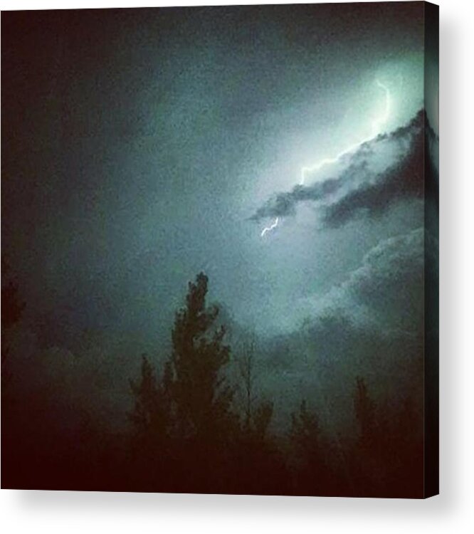 Summer Acrylic Print featuring the photograph Nature's Night Light by Mnwx Watcher