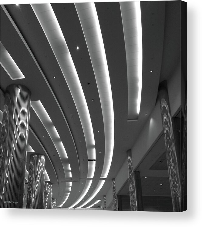 Lines Acrylic Print featuring the photograph Lines and Lights by Aashish Vaidya