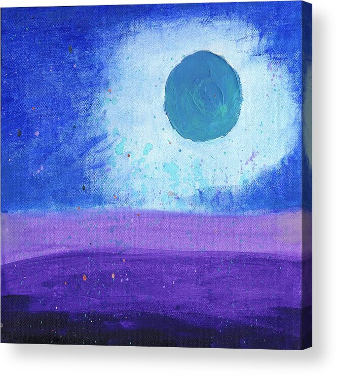 Moonlight Acrylic Print featuring the painting Lisa's Moonlight by Phil Strang