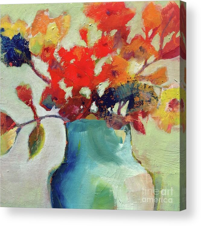 Flowers Acrylic Print featuring the painting Little Bouquet by Michelle Abrams