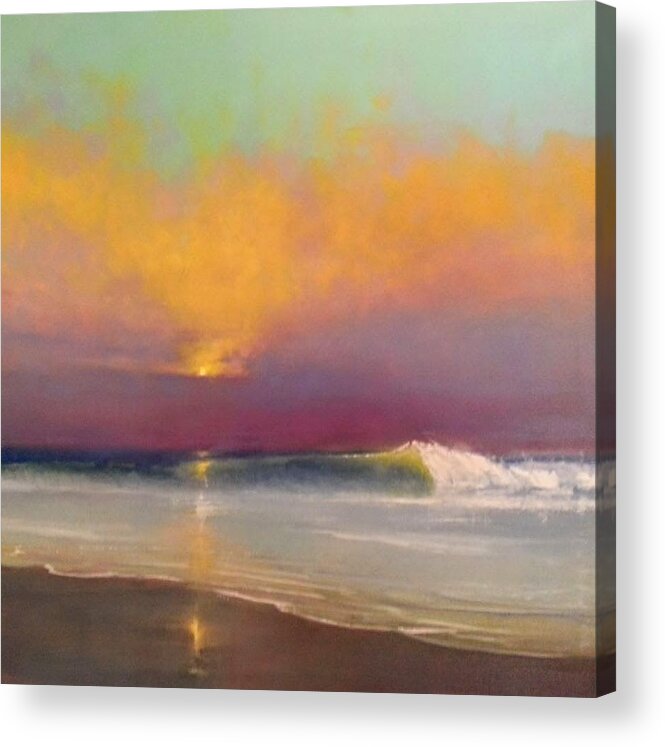  Acrylic Print featuring the painting Lone Breaker by Jessica Anne Thomas