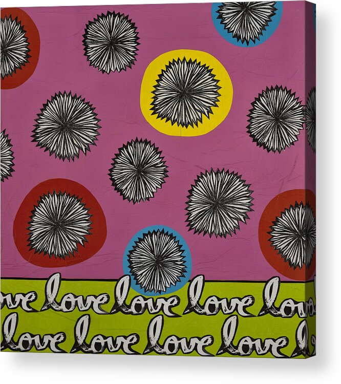 Fun Acrylic Print featuring the mixed media Love Multiplied by Gloria Rothrock
