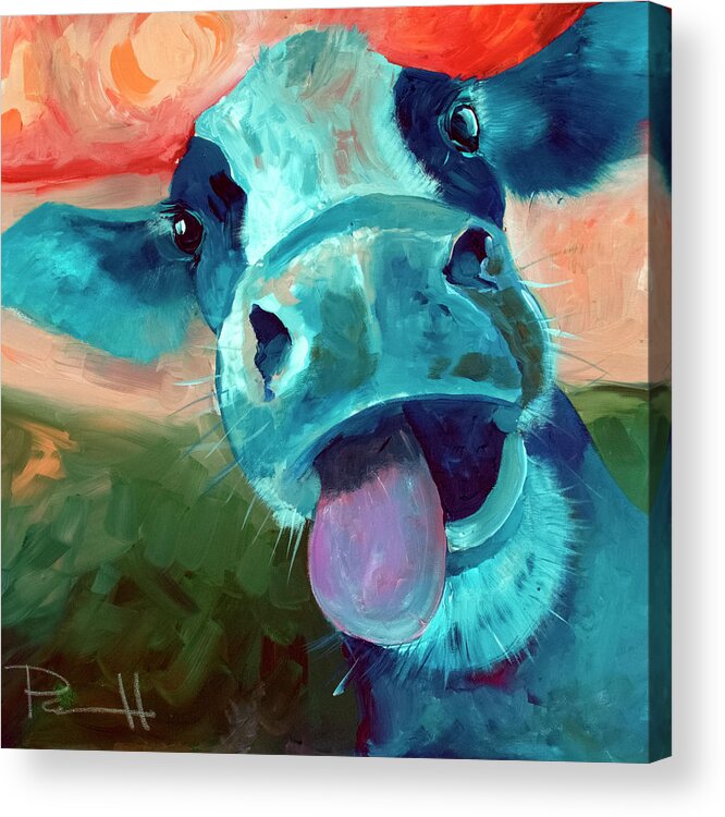  Farm Acrylic Print featuring the painting Lucy by Sean Parnell