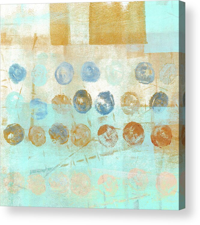 Marbles Acrylic Print featuring the mixed media Marbles Found Number 1 by Carol Leigh