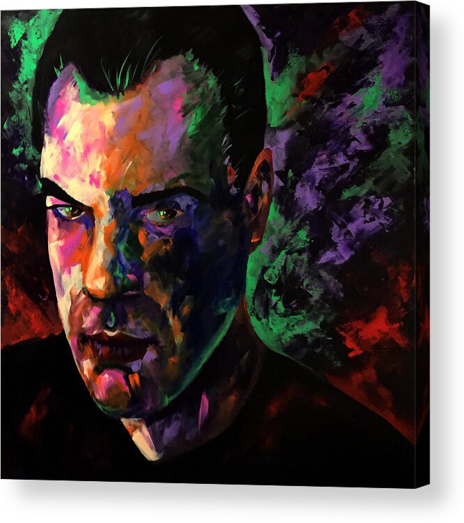 Mark Webster Artist Acrylic Print featuring the painting Mark Webster Artist by Mark Webster