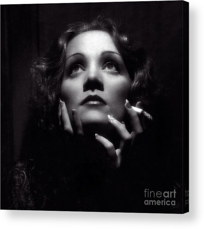 Marlene Dietrich Acrylic Print featuring the photograph Marlene Dietrich Art by Doc Braham