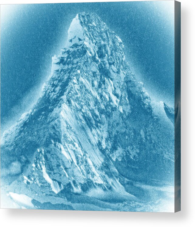 Matterhorn Acrylic Print featuring the mixed media Matterhorn by Frank Tschakert