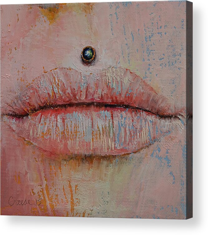 Art Acrylic Print featuring the painting Medusa by Michael Creese
