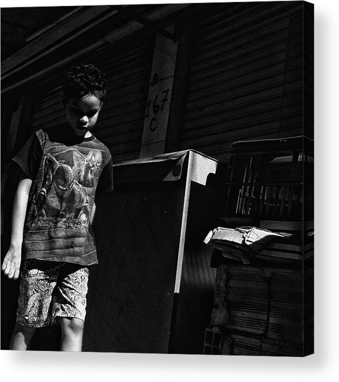 City Acrylic Print featuring the photograph Menino

#boy #kid #child #people by Rafa Rivas