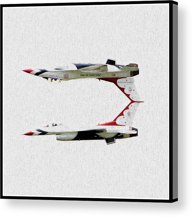 Usaf Acrylic Print featuring the photograph Mirrored Image by John Freidenberg