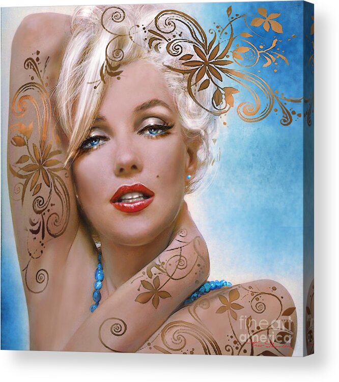 Theo Danella Acrylic Print featuring the painting MM 127 Deco by Theo Danella