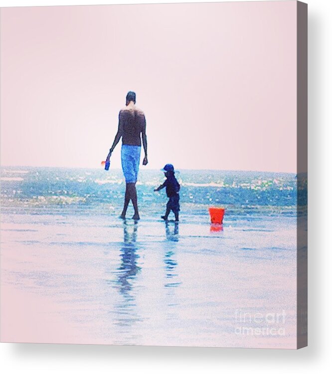 Beach Acrylic Print featuring the photograph Moment by Beth Saffer